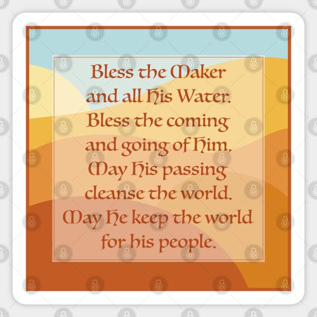 Bless the Maker Sticker by OrionLodubyal